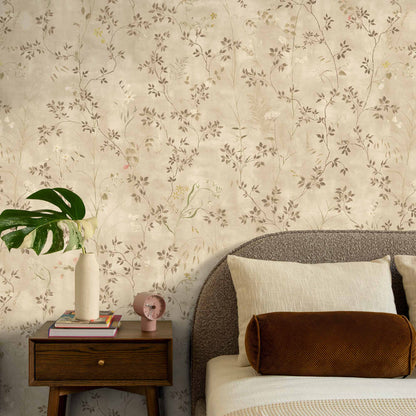Meadow Whisper Hessian Wallpaper