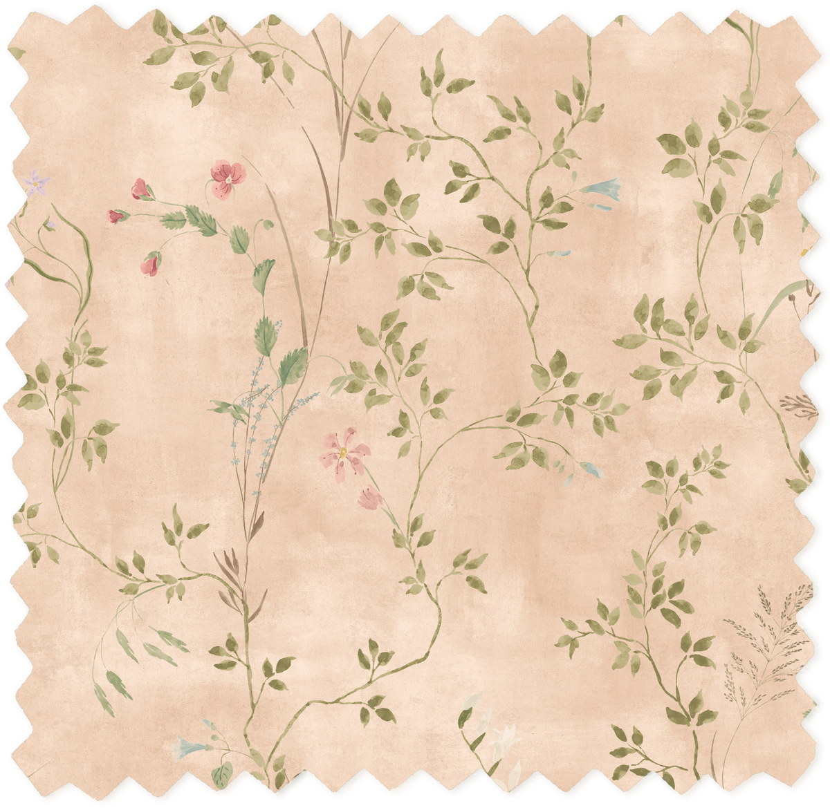 Meadow Whisper Vintage Peach Linen Fabric