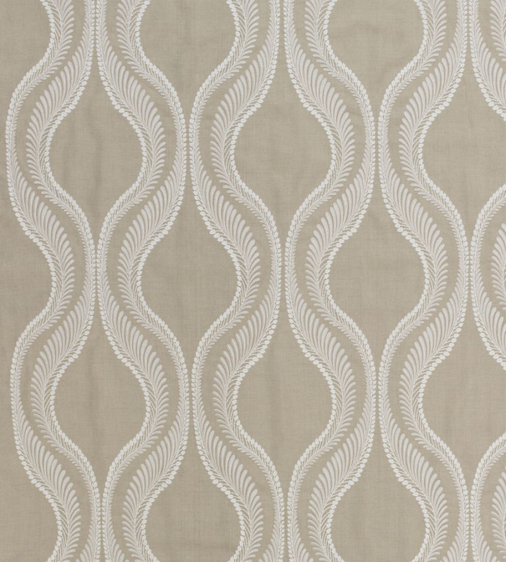 Meander Fabric by James Hare Natural