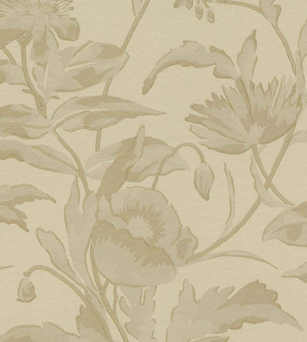 Meandering Floral Wallpaper by Eijffinger Beige/Sand/Gold