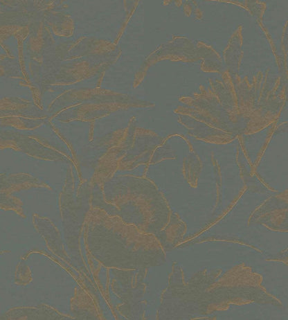 Meandering Floral Wallpaper by Eijffinger Blue/Green