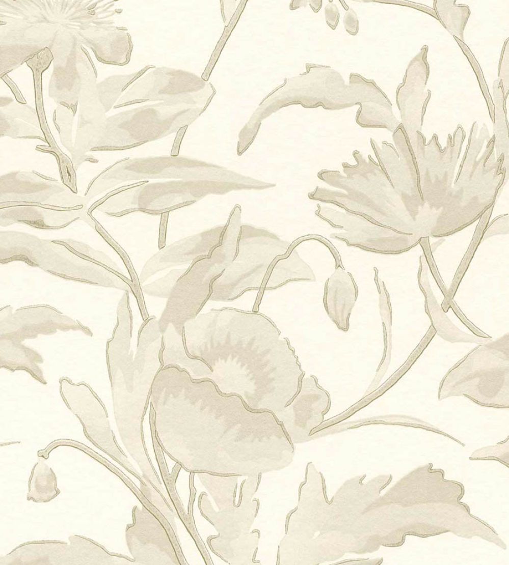 Meandering Floral Wallpaper by Eijffinger White/Cream
