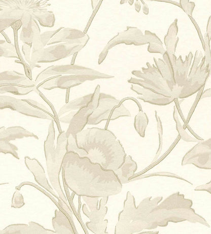 Meandering Floral Wallpaper by Eijffinger White/Cream