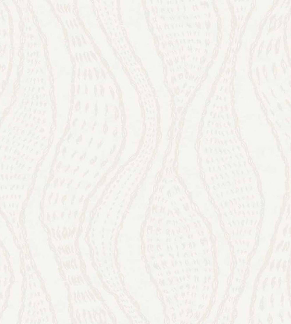 Meandering Lines Wallpaper by Eijffinger White