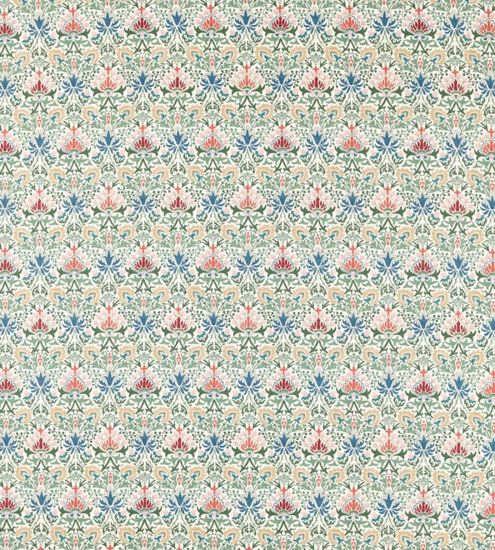 Meda Iris Fabric by Morris & Co Rose/Thyme