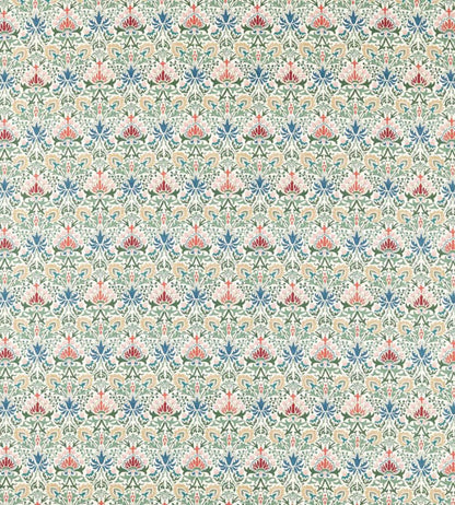 Meda Iris Fabric by Morris & Co Rose/Thyme