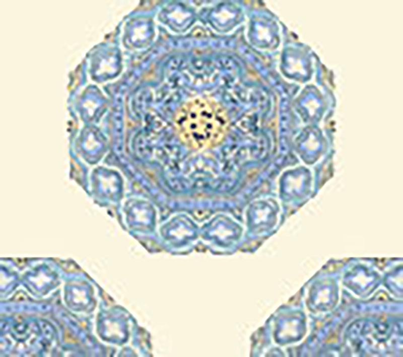 Medallion Celeste Blue wallpaper by Home Couture