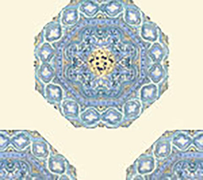 Medallion Celeste Blue wallpaper by Home Couture