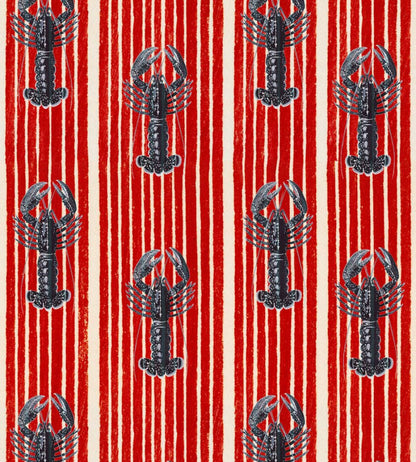 Mediterranean Lobsters Wallpaper by MINDTHEGAP Red