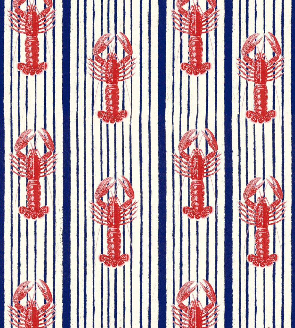 Mediterranean Lobsters Wallpaper by MINDTHEGAP White