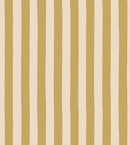 Medium Hand Painted Stripe Wallpaper by Josephine Munsey Summer Evening and Parsnip