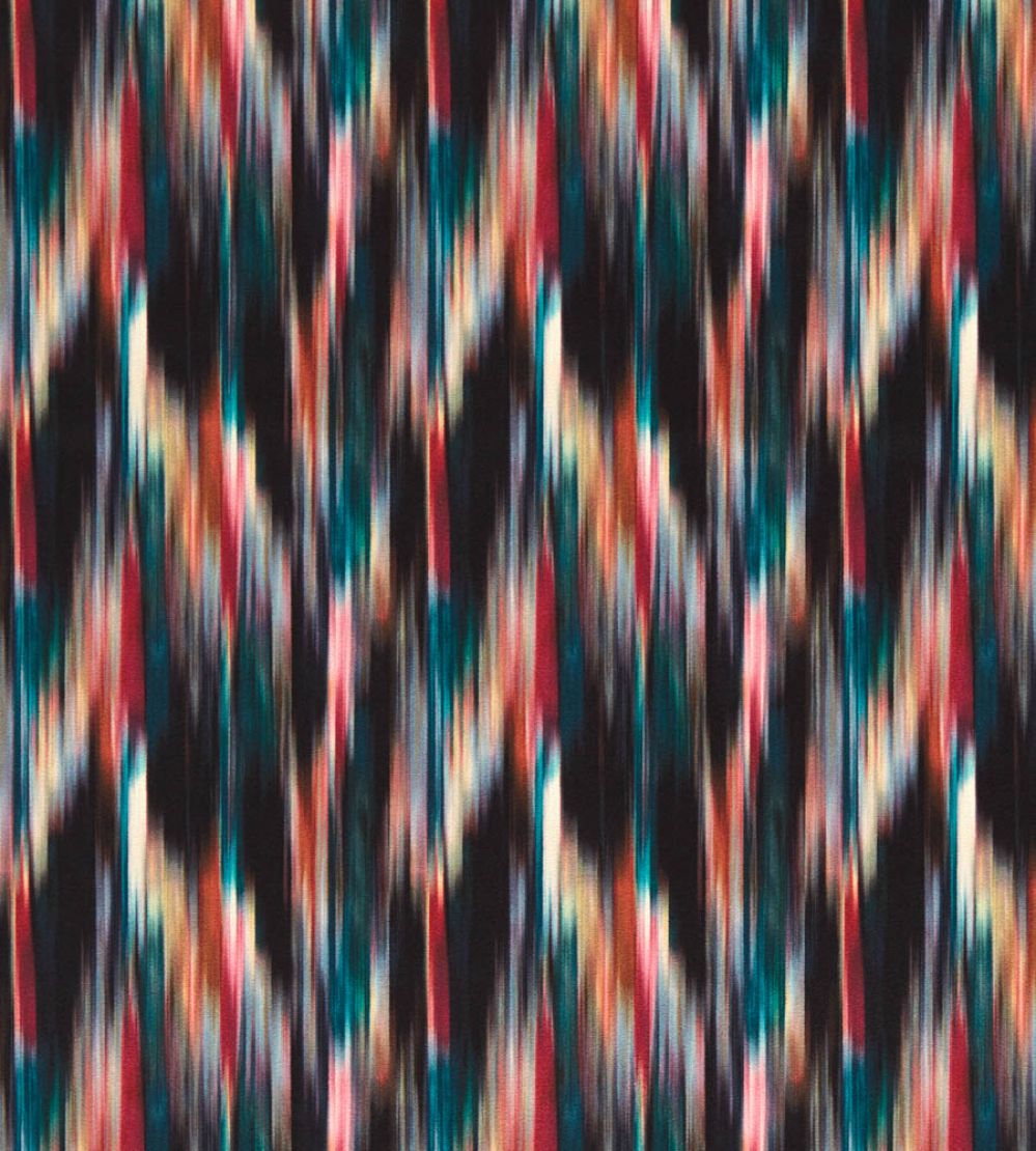 Melange Fabric by Clarke & Clarke Magenta/Peacock