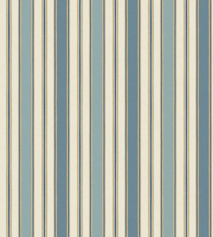 Melbourne Stripe Wallpaper by GP & J Baker Blue
