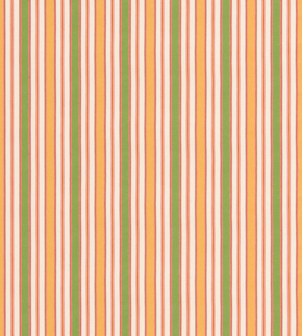 Melbourne Stripe Fabric by GP & J Baker Emerald/Yellow