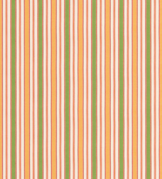 Melbourne Stripe Fabric by GP & J Baker Emerald/Yellow