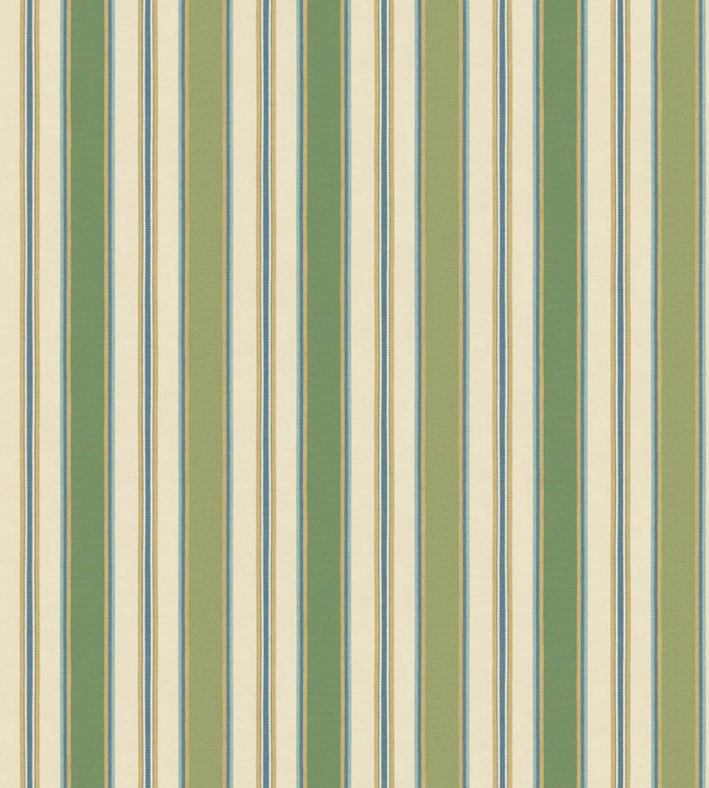 Melbourne Stripe Wallpaper by GP & J Baker Green/Blue
