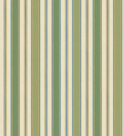 Melbourne Stripe Wallpaper by GP & J Baker Green/Blue