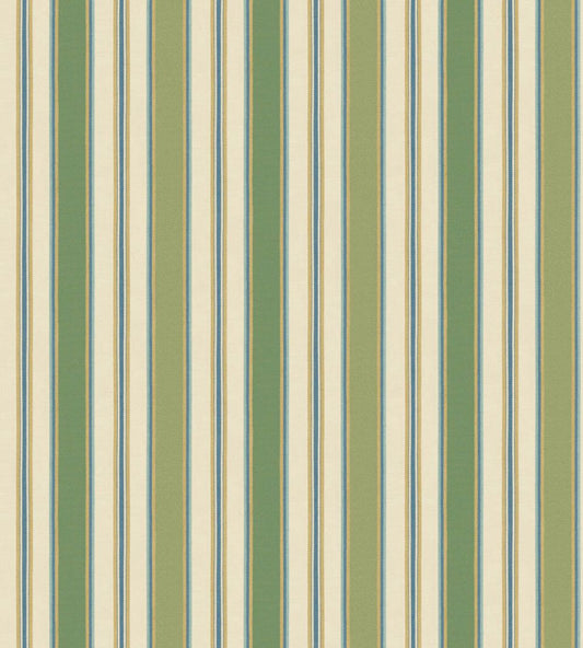 Melbourne Stripe Wallpaper by GP & J Baker Green/Blue