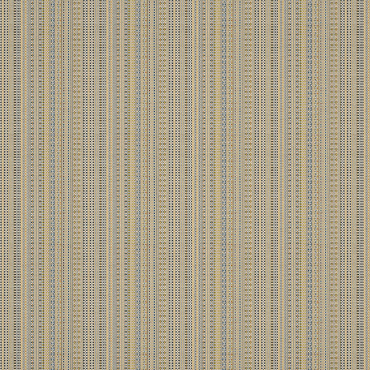 Melides Stripe Blue/Yellow fabric by Penny Morrison