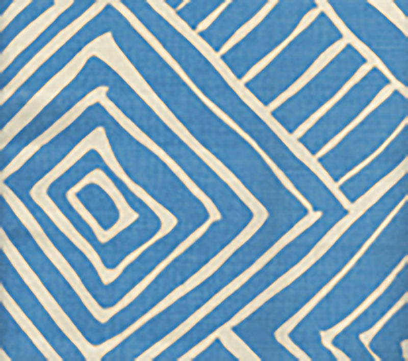 Melinda French Blue fabric by Alan Campbell