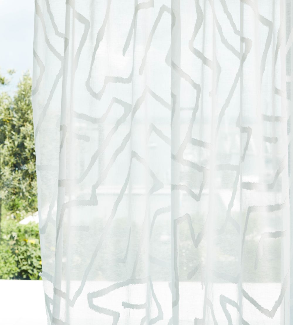 Melodic Sheer Fabric by Harlequin Chalk/First Light