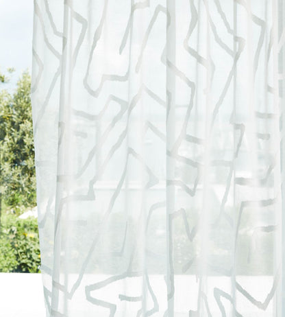 Melodic Sheer Fabric by Harlequin Chalk/First Light