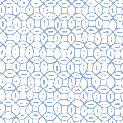 Melong Batik French Blue on White wallpaper by China Seas