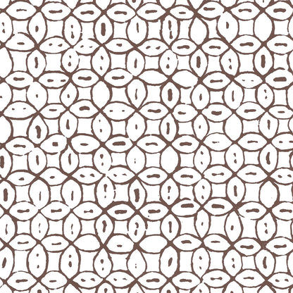 Melong Batik Brown on White wallpaper by China Seas