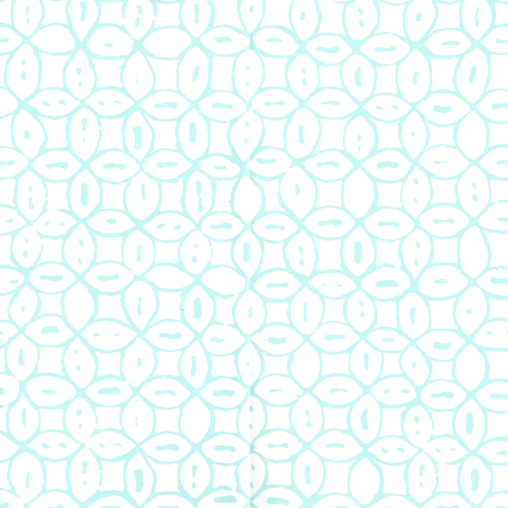 Melong Batik Turquoise on White wallpaper by China Seas
