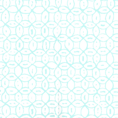 Melong Batik Turquoise on White wallpaper by China Seas