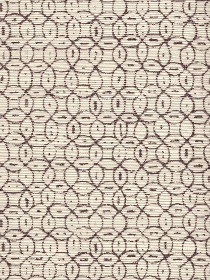Melong Batik Brown on Cream Grasscloth wallpaper by China Seas