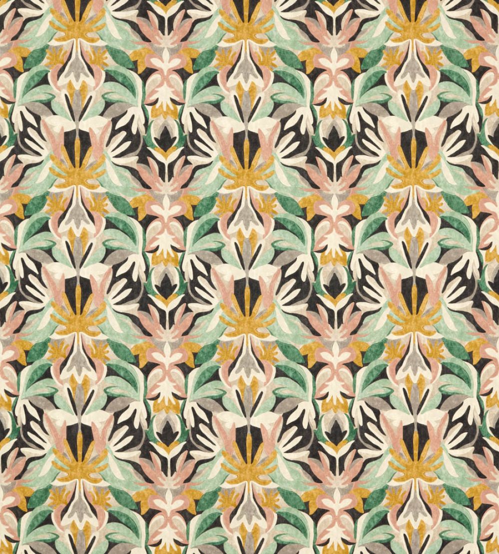 Melora Outdoor Fabric by Harlequin Blush/Eucalyptus/Sand
