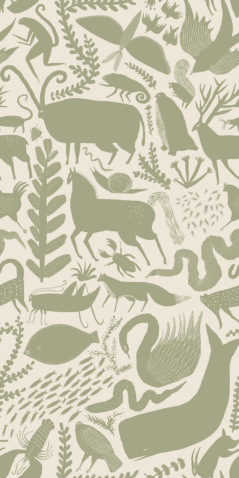 Menagerie Cricket mural by Bien Fait