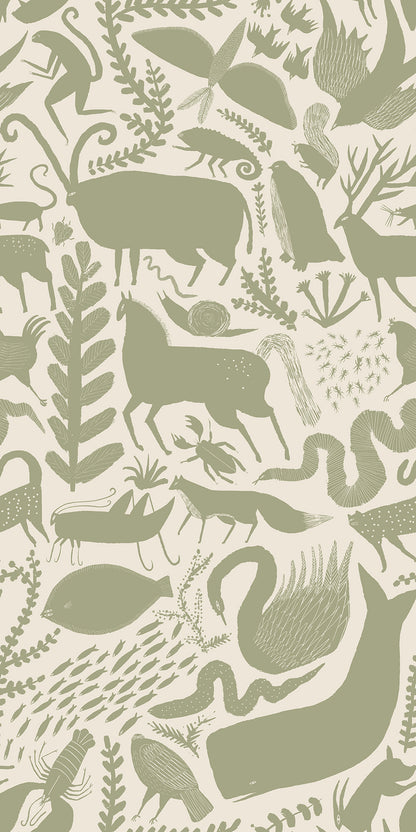 Menagerie Cricket mural by Bien Fait