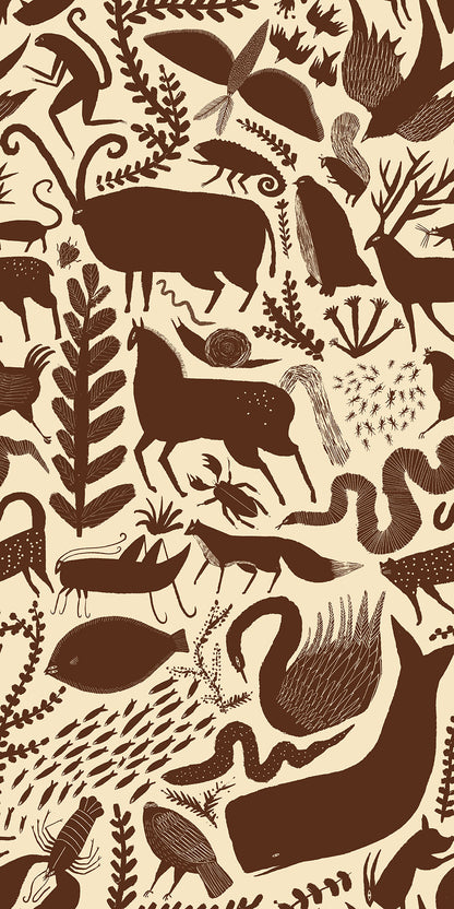 Menagerie Tabby mural by Bien Fait