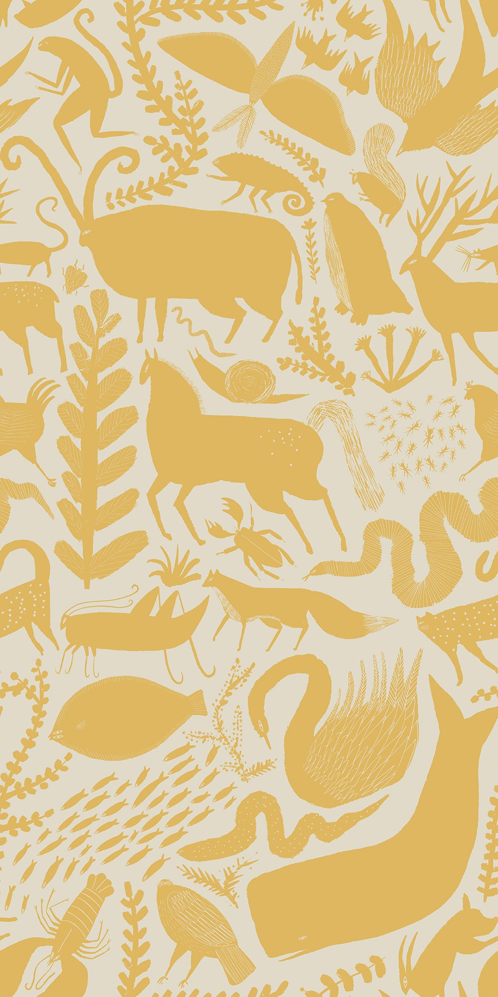 Menagerie Rabbit mural by Bien Fait
