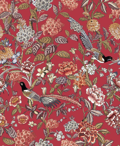 Mercedes wallpaper by Coordonné in Carmesí, flat pattern view