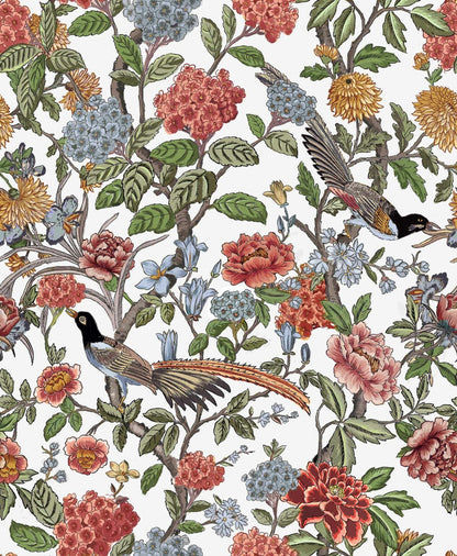 Mercedes wallpaper by Coordonné in Cisne, flat pattern view