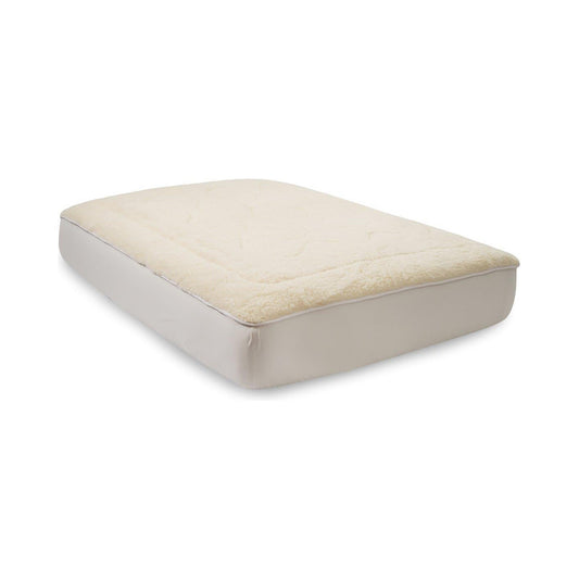 Merino Wool Reversible Mattress Pad by Downright, product shot on white