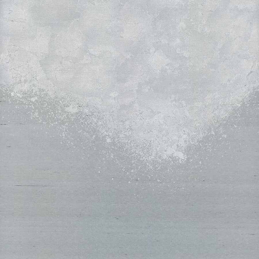 Metallic Ombre Wallpaper by Phillip Jeffries in Silver on Star Dust Silk (PJ 3155)