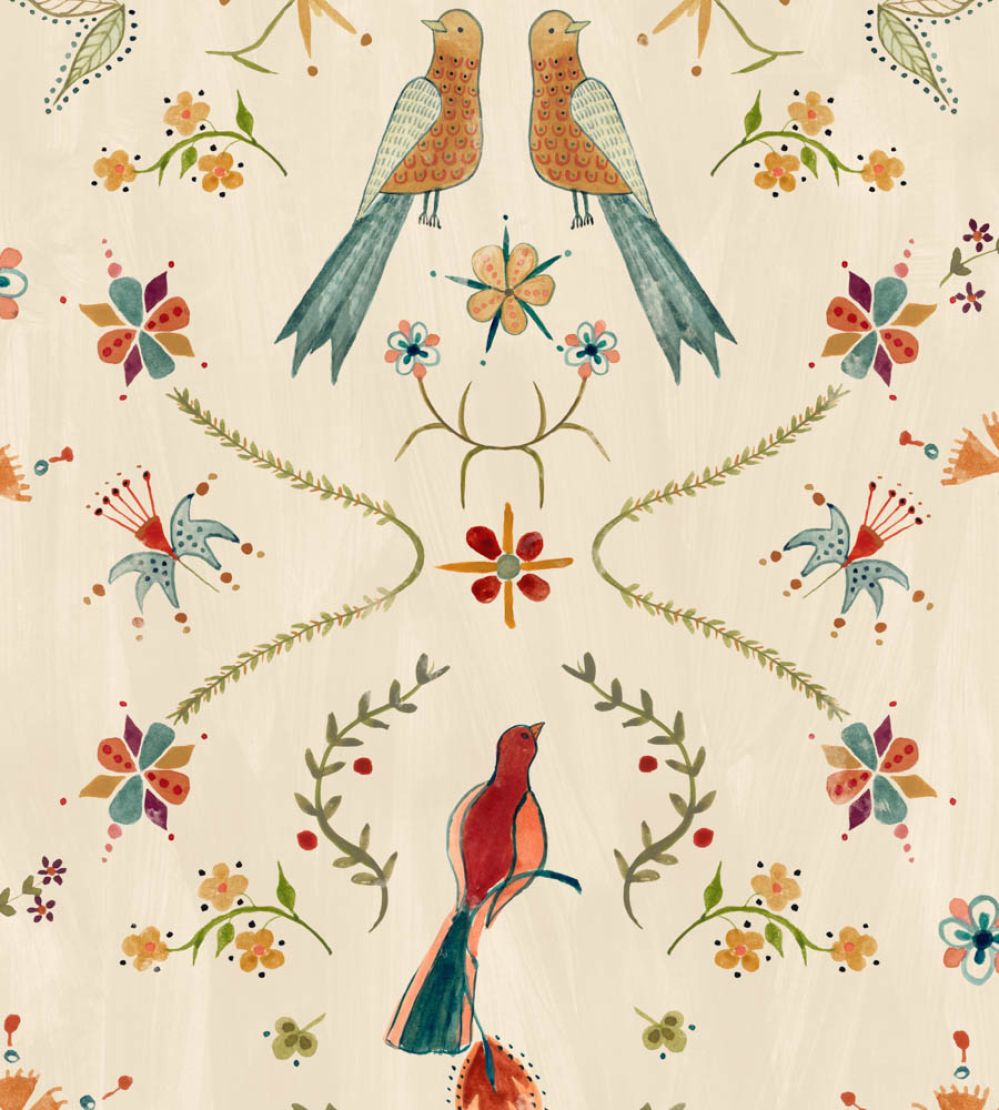 Metaphoric Birds Wallpaper by Coordonne Fawn