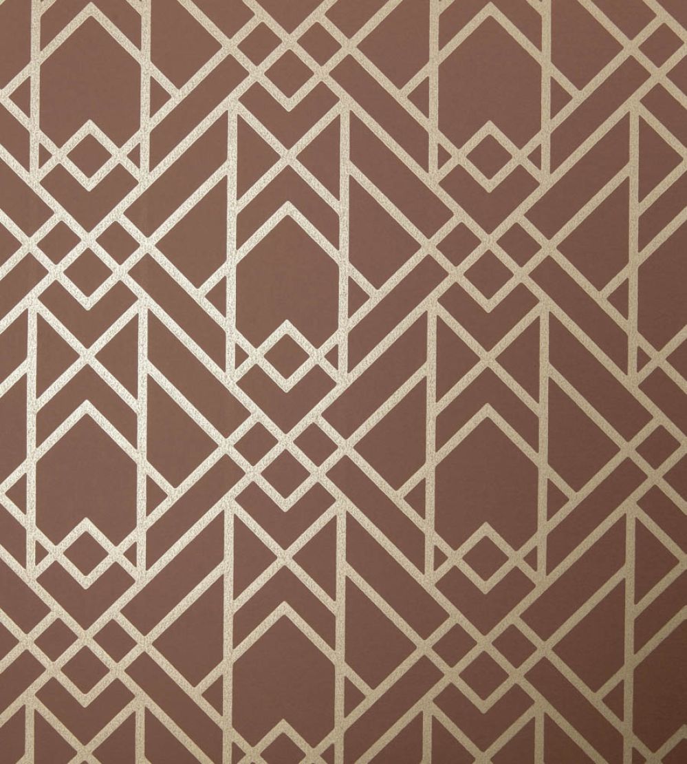 Metro Wallpaper by 1838 Wallcoverings Amber Glow