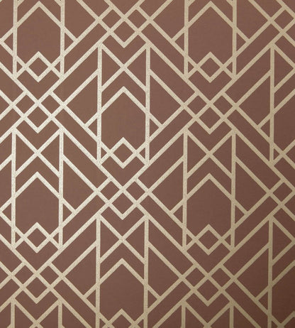 Metro Wallpaper by 1838 Wallcoverings Amber Glow