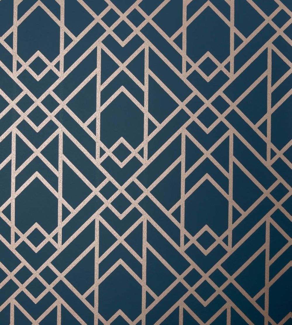 Metro Wallpaper by 1838 Wallcoverings Midnight