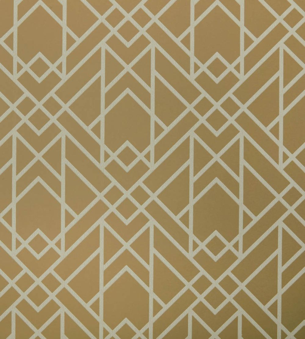 Metro Wallpaper by 1838 Wallcoverings Mustard
