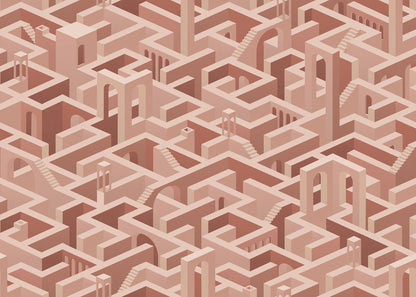 Metropolis Maze mural by Rebel Walls