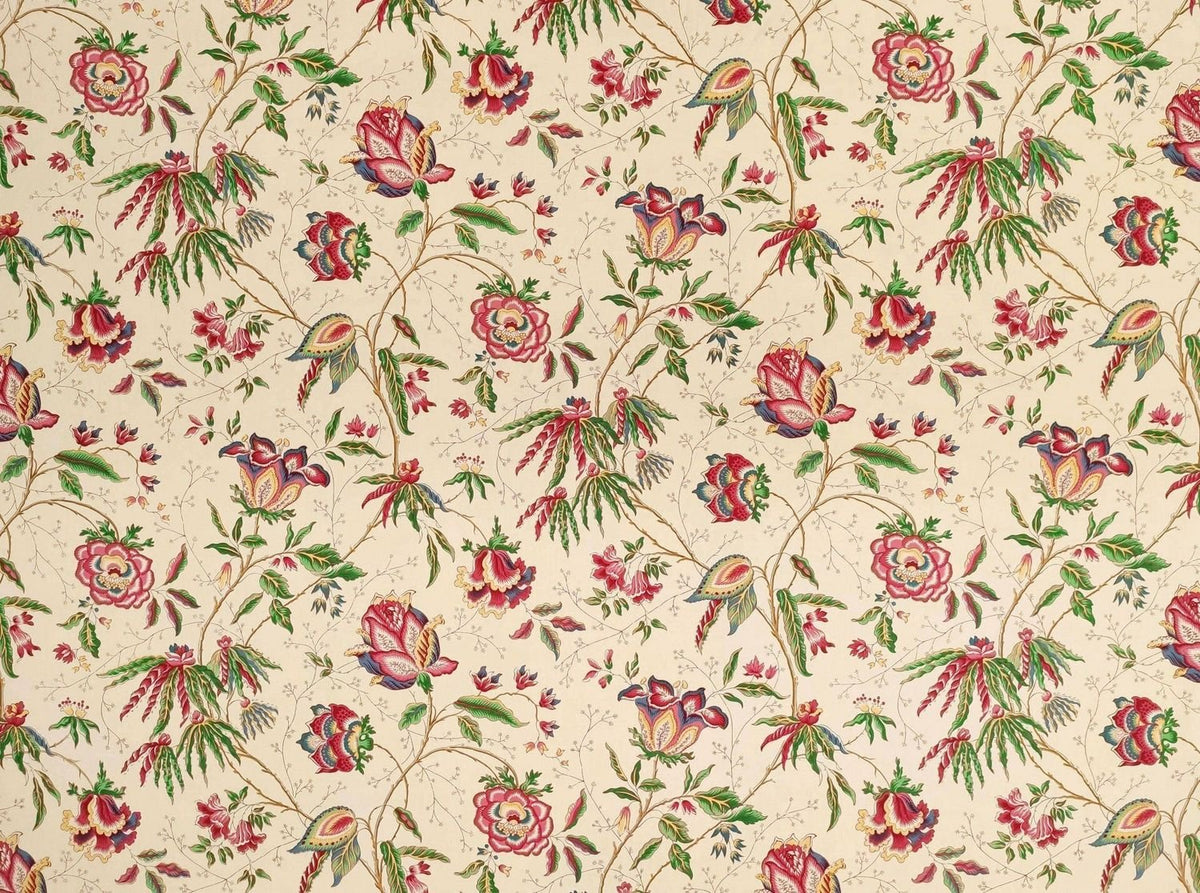 Mevlana Allover Multi Vert fabric by Charles Burger