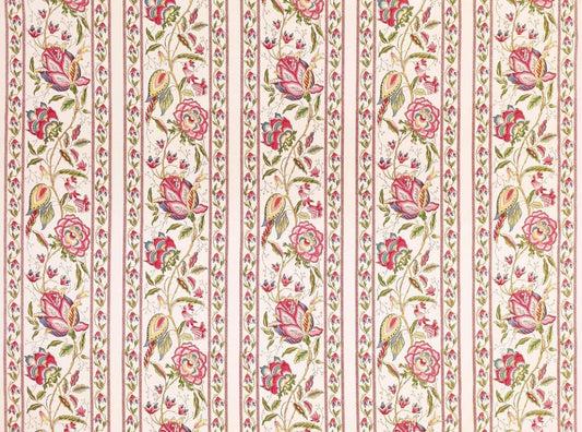 Mevlana Stripe Multi Bleu fabric by Charles Burger