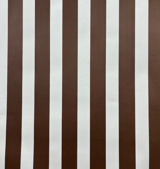 Miami Stripe Brown / Light Blue wallpaper by China Seas