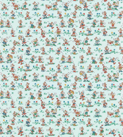 Mickey & Minnie Wallpaper by Sanderson Bonbon Blue